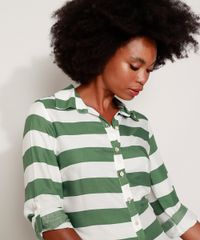 Saida-de-Praia-Chemise-Curta-Listrada-Manga-Longa-Verde-9965719-Verde_4