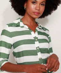 Saida-de-Praia-Chemise-Curta-Listrada-Manga-Longa-Verde-9965719-Verde_6