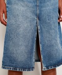 Saia-Jeans-Feminina-Midi-Clochard-Marmorizada-com-Fenda-Azul-Medio-9972417-Azul_Medio_6