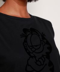 Regata-Muscle-Tee-Feminina-Garfield-Flocada-com-Ombreiras-Decote-Redondo-Preta-9968814-Preto_5