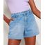 Short-Jeans-Feminino-Sawary-Gode-Cintura-Alta-com-Pences-Azul-Claro-9980121-Azul_Claro_1