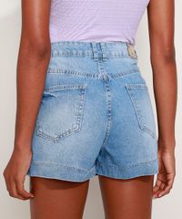 Short-Jeans-Feminino-Sawary-Gode-Cintura-Alta-com-Pences-Azul-Claro-9980121-Azul_Claro_2