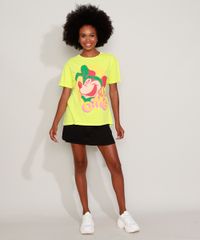 Camiseta-Feminina-Ampla-Minnie--OMG--Manga-Curta-Decote-Redondo-Verde-Neon-9968808-Verde_Neon_3