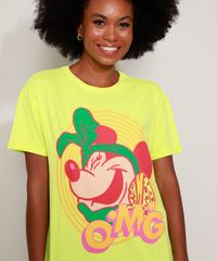 Camiseta-Feminina-Ampla-Minnie--OMG--Manga-Curta-Decote-Redondo-Verde-Neon-9968808-Verde_Neon_5