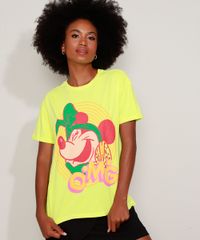Camiseta-Feminina-Ampla-Minnie--OMG--Manga-Curta-Decote-Redondo-Verde-Neon-9968808-Verde_Neon_6