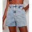 Bermuda-Jeans-Feminina-Cintura-Super-Alta-Marmorizada-com-Barra-a-Fio-Azul-Claro-9975144-Azul_Claro_1