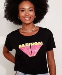 Camiseta-Feminina-Cropped--Bazinga---The-Big-Bang-Theory-Manga-Curta-Decote-Redondo-Preta-9974584-Preto_5