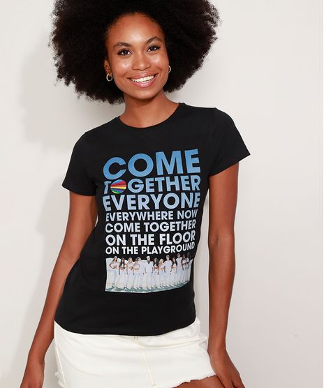 Camiseta-Feminina-Now-United--Come-Together--Manga-Curta-Decote-Redondo-Preta-9976294-Preto_1