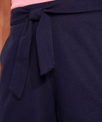 Short-Feminino-Cintura-Alta-Alfaiatado-com-Linho-e-Amarracao-Azul-Marinho-9966764-Azul_Marinho_4