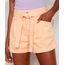 Short-de-Sarja-Feminino-Clochard-Cintura-Super-Alta-com-Faixa-para-Amarrar-Laranja-9971592-Laranja_1
