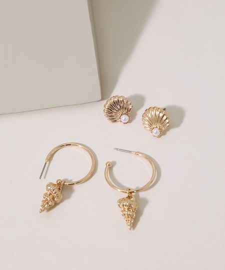Kit-de-2-Brincos-Feminino-em-Formato-de-Concha-Dourado-9962255-Dourado_1 Kit-de-2-Brincos-Feminino-em-Formato-de-Concha-Dourado-9962255-Dourado_1