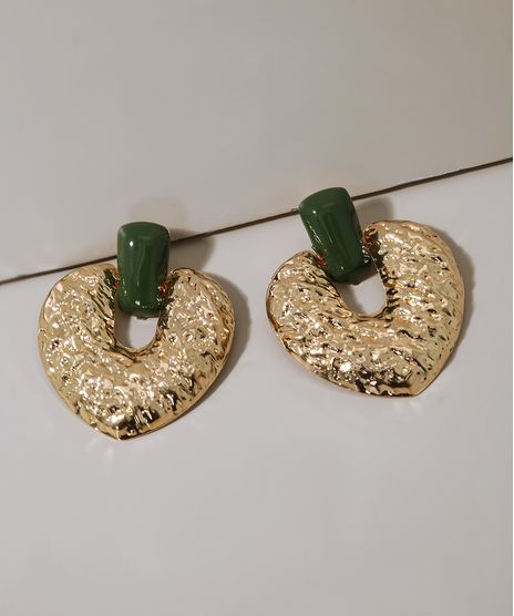 Brinco-Feminino-de-Coracao-Organico-Dourado-9962286-Dourado_1