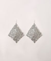 Brinco-Feminino-em-Malha-de-Metal-Prateado-9963613-Prateado_2