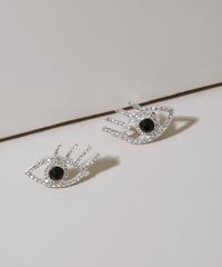 Brinco-Feminino-Formato-de-Olho-com-Strass-Prateado-9962249-Prateado_1