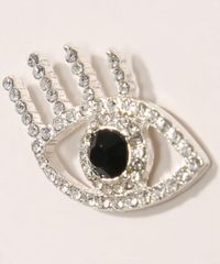 Brinco-Feminino-Formato-de-Olho-com-Strass-Prateado-9962249-Prateado_3