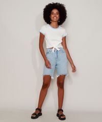 Blusa-Feminina-Basica-com-Amarracao-Manga-Curta-Decote-Redondo-Branca-9230382-Branco_5_3