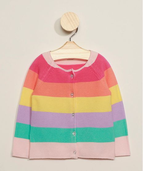 Sueter-Infantil-Listrado-com-Botoes-Multicor-9954877-Multicor_1