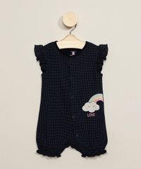 Macaquinho-Infantil-Estampado-Poa-com-Bordado-de-Arco-Iris-Manga-Curta-Azul-Marinho-9956996-Azul_Marinho_1