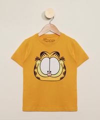 Camiseta-Infantil-Garfield-Manga-Curta-Gola-Careca-Amarela-9971739-Amarelo_1