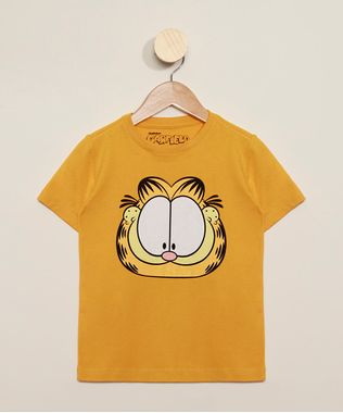 Camiseta-Infantil-Garfield-Manga-Curta-Gola-Careca-Amarela-9971739-Amarelo_1