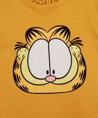 Camiseta-Infantil-Garfield-Manga-Curta-Gola-Careca-Amarela-9971739-Amarelo_2