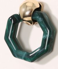 Brinco-Feminino-Hexagonal-em-Resina-Verde-9962269-Verde_3