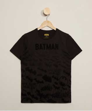 Camiseta-Juvenil-Morcegos-Batman-Manga-Curta-Gola-Careca-Cinza-Mescla-Escuro-9973305-Cinza_Mescla_Escuro_1