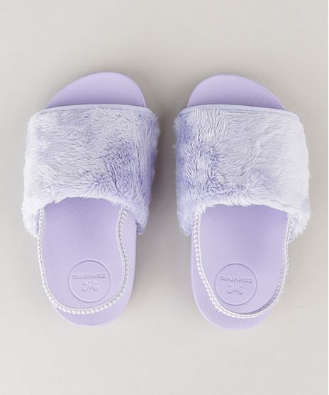 Chinelo-Slide-Zaxy-Nina-com-Pelos-Lilas-9064552-Lilas_1