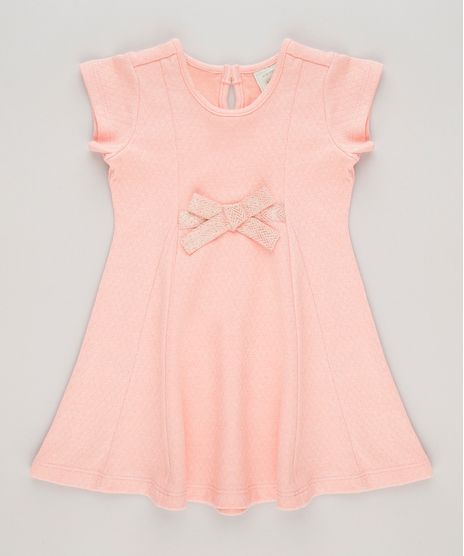 Vestido-Texturizado-com-Laco-Coral-9040782-Coral_1