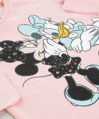 Blusa-Minnie-e-Margarida-em-Algodao---Sustentavel-Rosa-9042621-Rosa_4