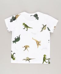 Camiseta-Estampada-de-Dinossauros-em-Algodao---Sustentavel-Off-White-8615022-Off_White_2