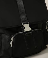 Mochila-de-Nylon-Feminina-Media-com-Bolsos-Preta-9965539-Preto_4
