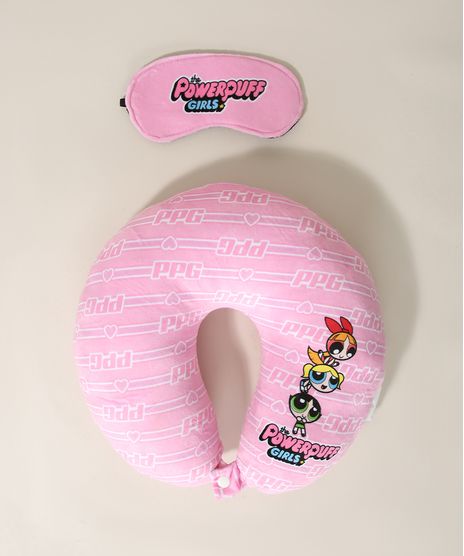 Kit-de-Apoio-de-Pescoco-Estampado-As-Meninas-Superpoderosas---Tapa-olho-Rosa-9978590-Rosa_1