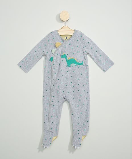 Macacao-Infantil-Estampado-Triangulos-com-Bordado-de-Dinossauro-Manga-Longa-Cinza-Mescla-9846825-Cinza_Mescla_1