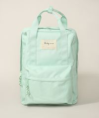 Mochila-Feminina-Grande-com-Bolso-Frontal-e-Alca-de-Mao-Verde-9965538-Verde_2