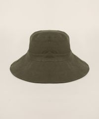 Chapeu-de-Praia-Feminino-com-Laco-em-Sarja-Verde-Militar-9968581-Verde_Militar_1