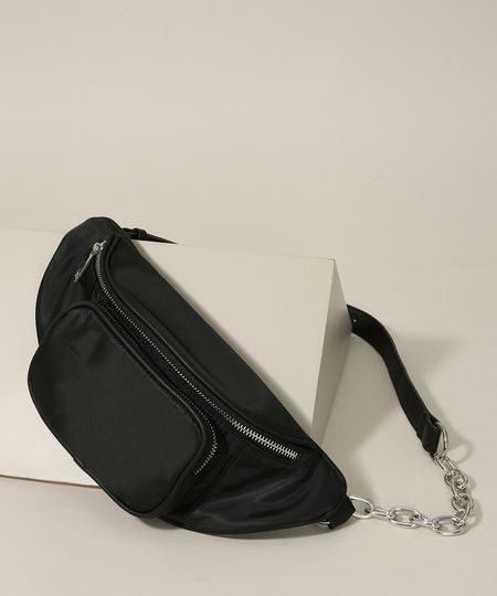 Pochete-Feminina-com-Bolso-Alca-em-Corrente-Preta-9965533-Preto_1 Pochete-Feminina-com-Bolso-Alca-em-Corrente-Preta-9965533-Preto_1
