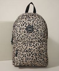 Mochila-Feminina-Grande-Estampada-Animal-Print-Onca-com-Bolso-Bege-9965536-Bege_1