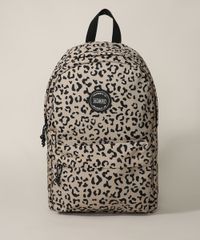 Mochila-Feminina-Grande-Estampada-Animal-Print-Onca-com-Bolso-Bege-9965536-Bege_2