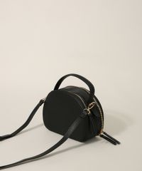 Bolsa-Feminina-Transversal-Pequena-com-Alca-De-Mao-Preta-9965540-Preto_4