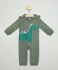 Macacao-de-Moletom-Infantil-Estampa-Interativa-de-Dinossauro-Manga-Longa-com-Capuz-Verde-9842875-Verde_1