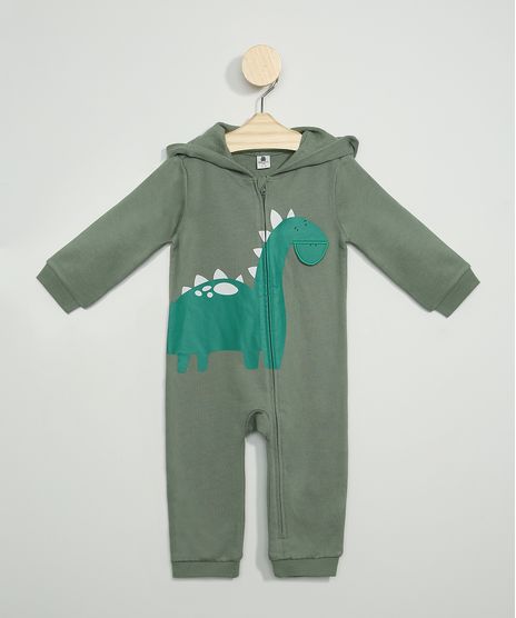 Macacao-de-Moletom-Infantil-Estampa-Interativa-de-Dinossauro-Manga-Longa-com-Capuz-Verde-9842875-Verde_1