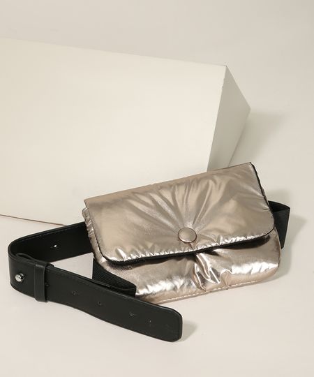 Pochete-de-Nylon-Feminina-Metalizada-Dourada-9915795-Dourado_1