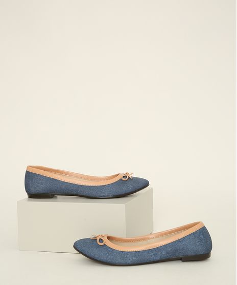 Sapatilha-Feminina-Moleca-em-Jeans-com-Laco-Azul-9981845-Azul_1