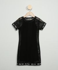 Vestido-Infantil-de-Tela--GRL-PWR--Manga-Curta-Decote-Redondo-Preto-9967661-Preto_1