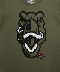 Camiseta-Juvenil-Estampada-Jurassic-Park-Manga-Curta-Gola-Careca-Verde-Militar-9973313-Verde_Militar_2
