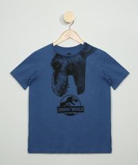Camiseta-Juvenil-Estampada-Jurassic-World-Manga-Curta-Gola-Careca-Azul-9973311-Azul_1