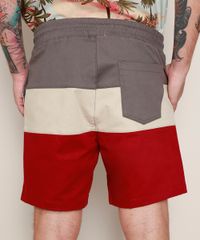 Bermuda-de-Sarja-Masculina-Relaxed-com-Recortes-Multicor-9941828-Multicor_4