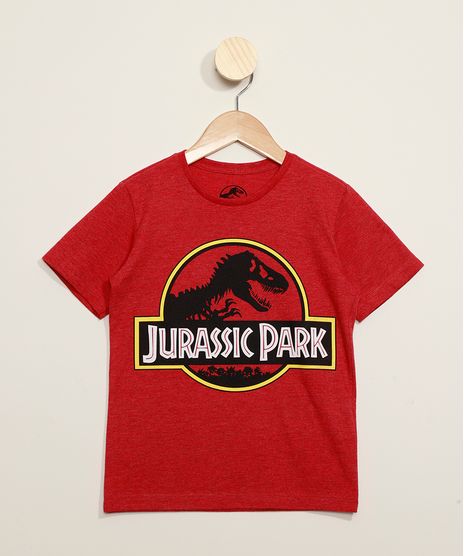 Camiseta-Infantil-Jurassic-Park-Manga-Curta-Vermelha-9973312-Vermelho_1