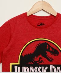 Camiseta-Infantil-Jurassic-Park-Manga-Curta-Vermelha-9973312-Vermelho_3
